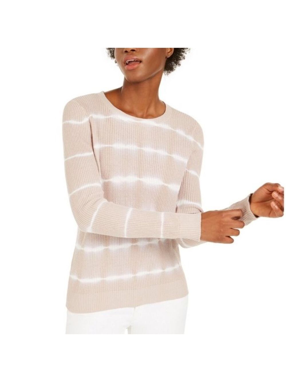 INC International Concepts Cotton Tie-Dye Sweater